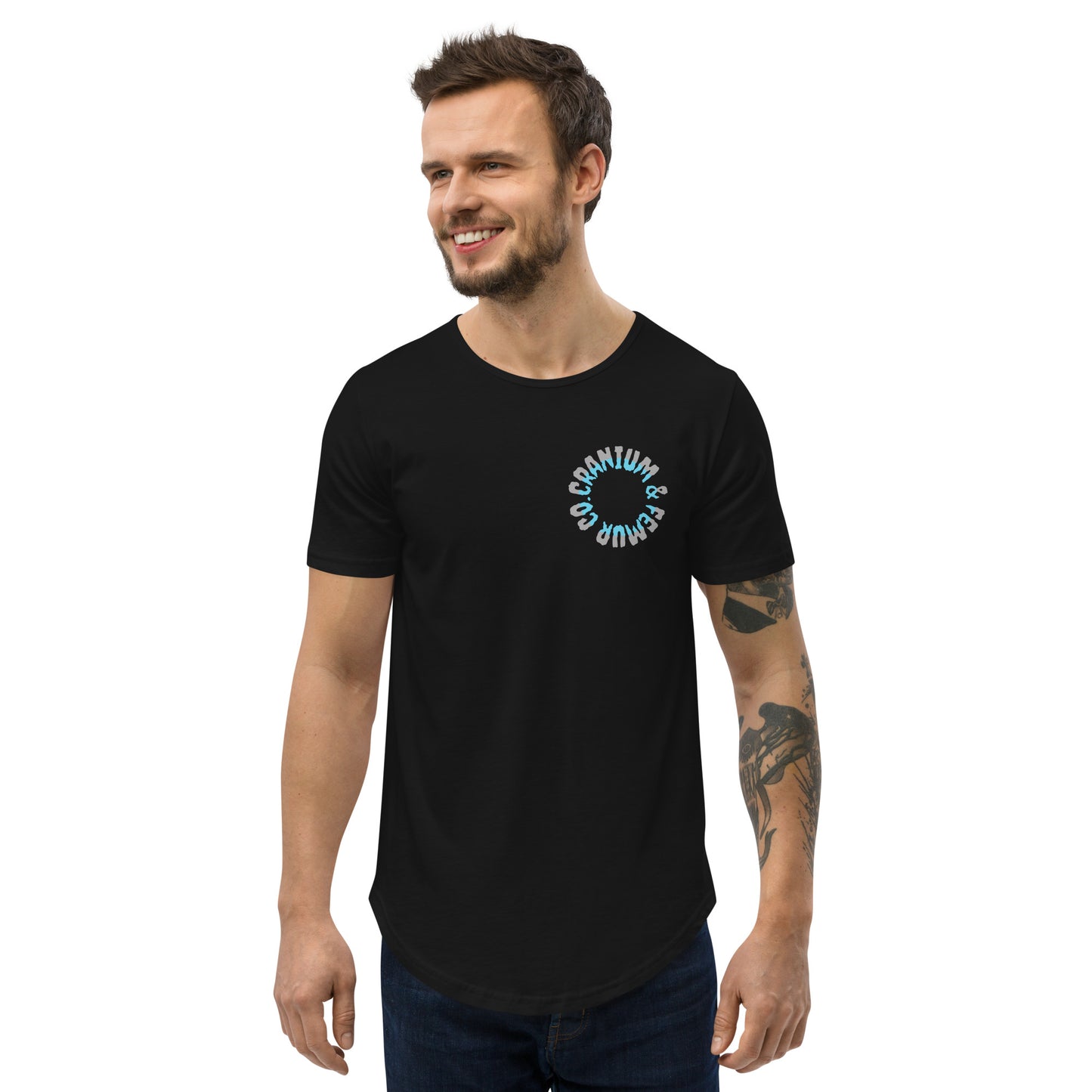 Skeleton’s Vacation T-Shirt Curved Hem Cranium & Femur Co.
