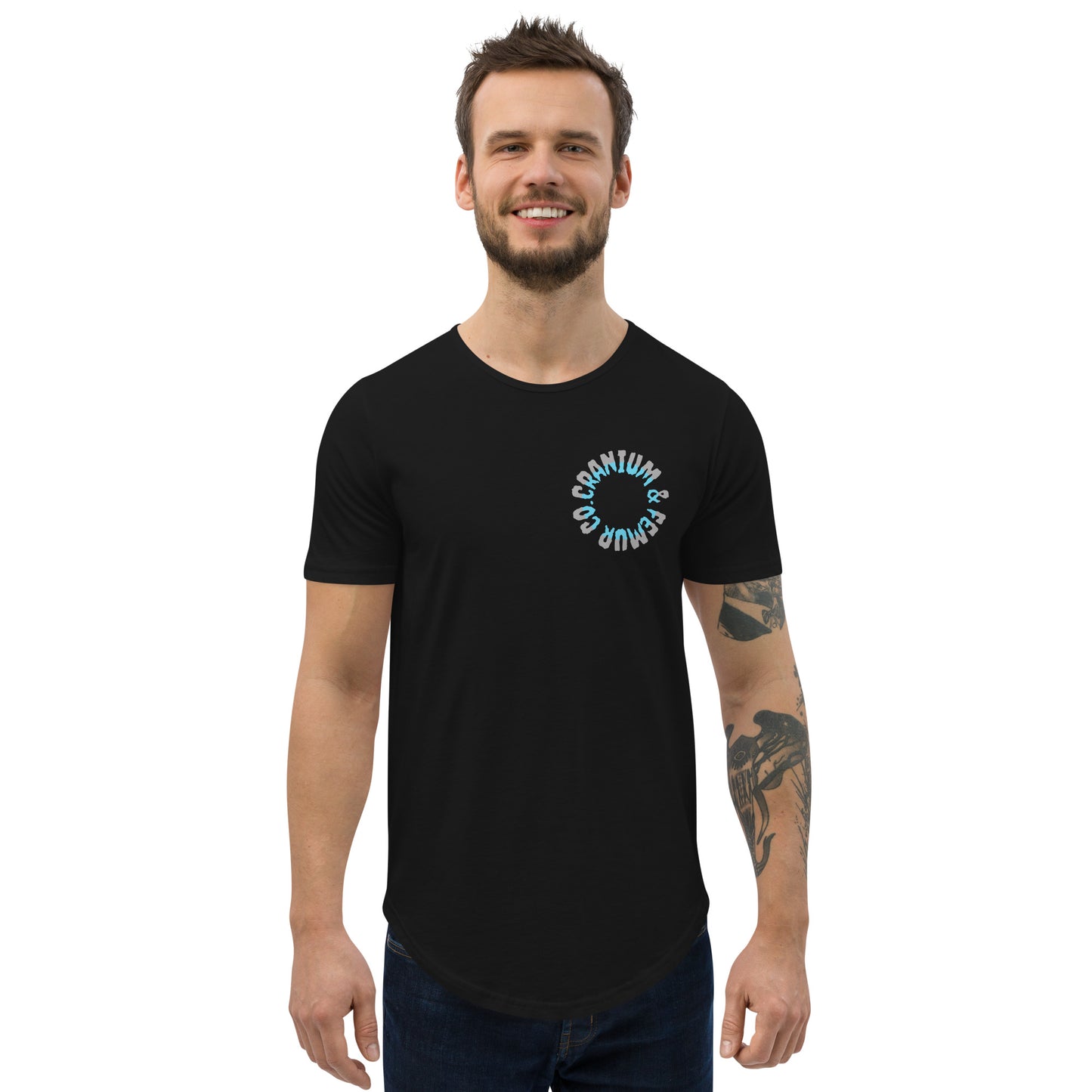Skeleton’s Vacation T-Shirt Curved Hem Cranium & Femur Co.