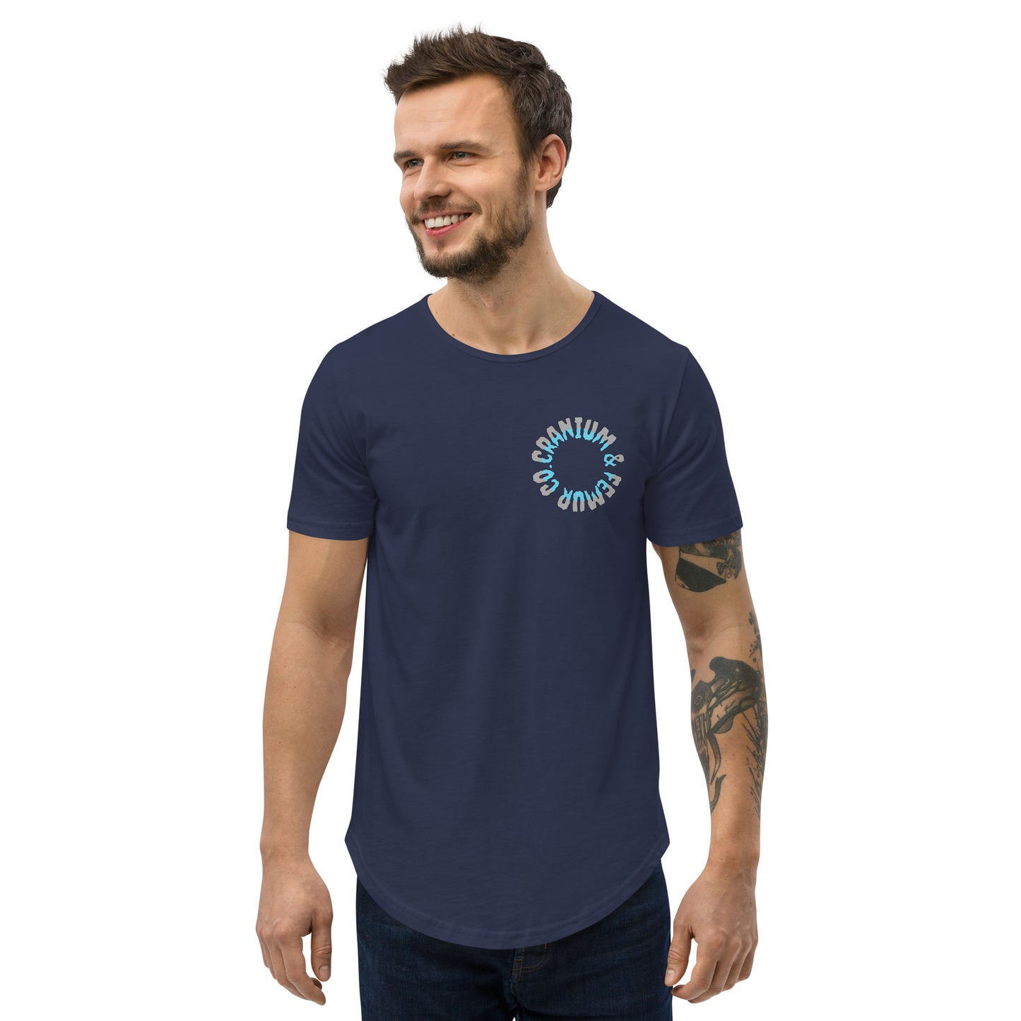 Skeleton’s Vacation T-Shirt Curved Hem Cranium & Femur Co.