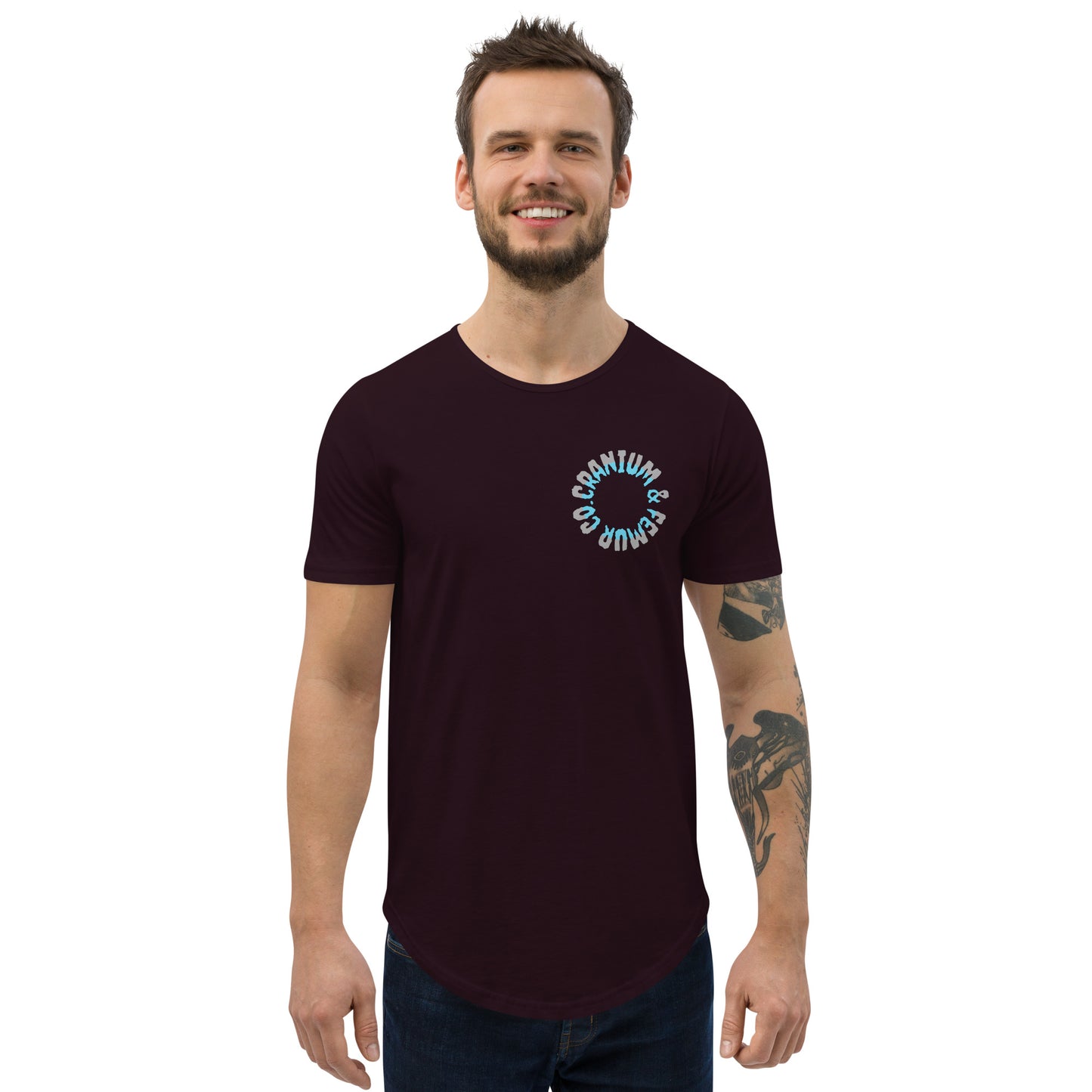 Skeleton’s Vacation T-Shirt Curved Hem Cranium & Femur Co.