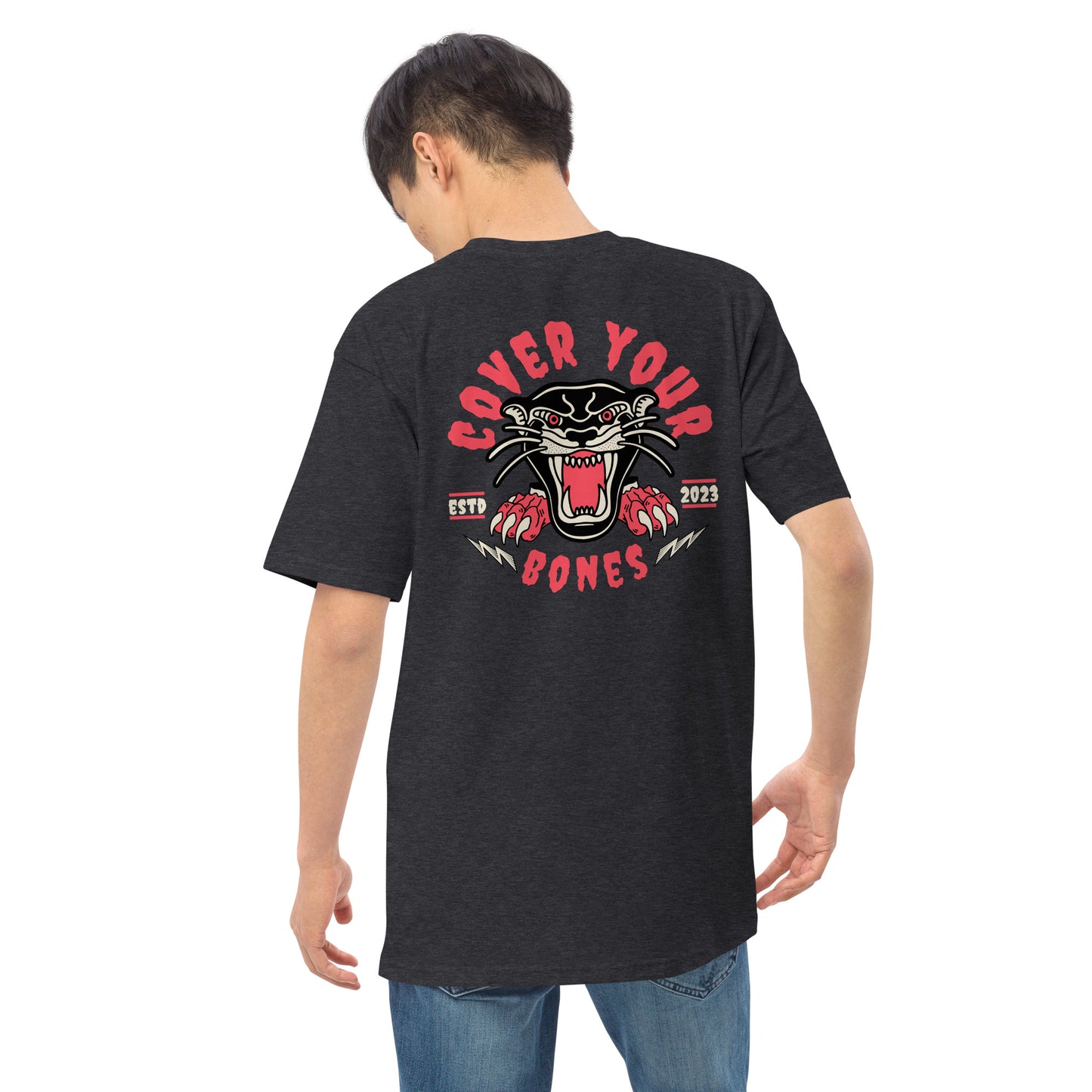 Cover your Bones Pather T-Shirt Cranium & Femur Co.