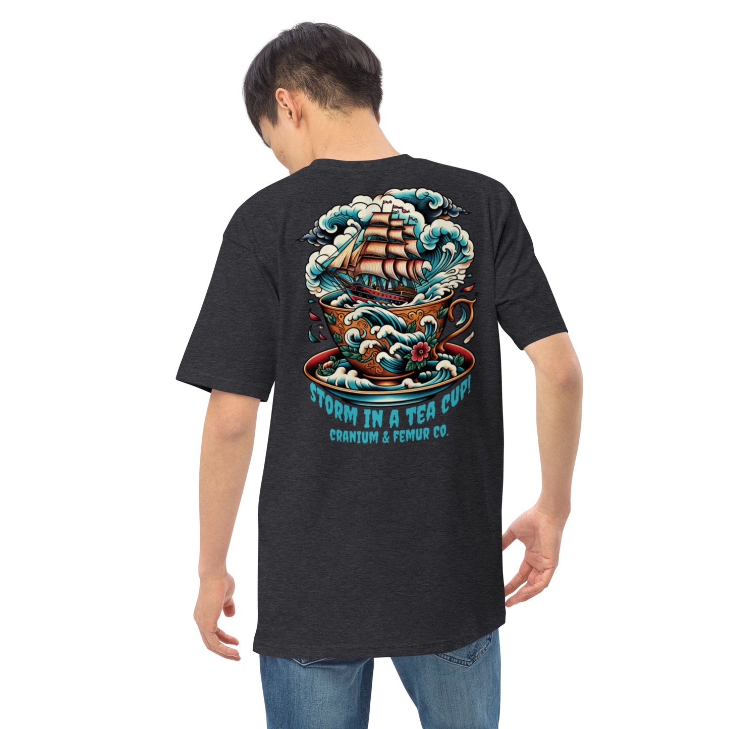 A Storm in a Tea Cup Cranium & Femur Co. T-Shirt