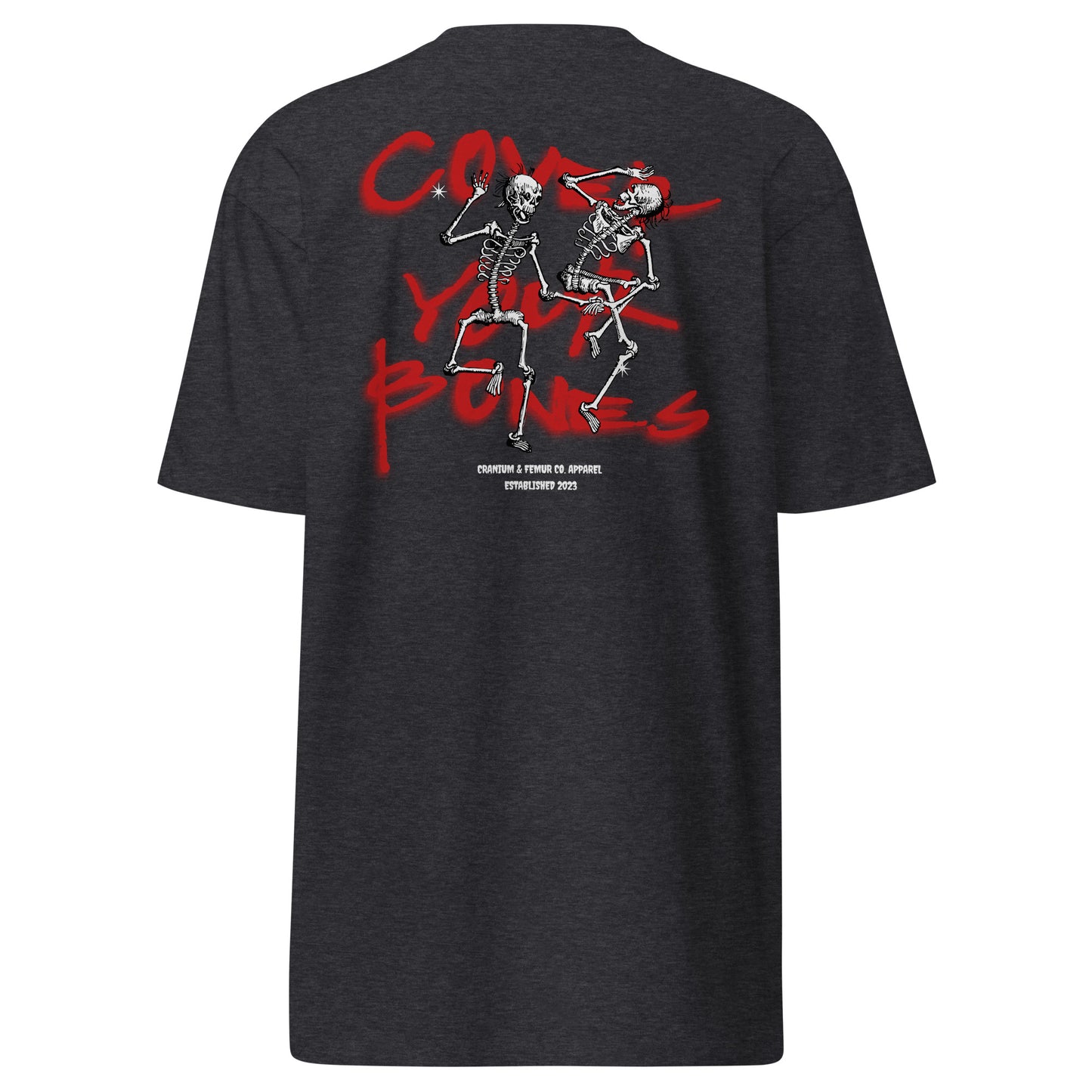 Skeleton Spray Paint T-Shirt Cranium & Femur Co.
