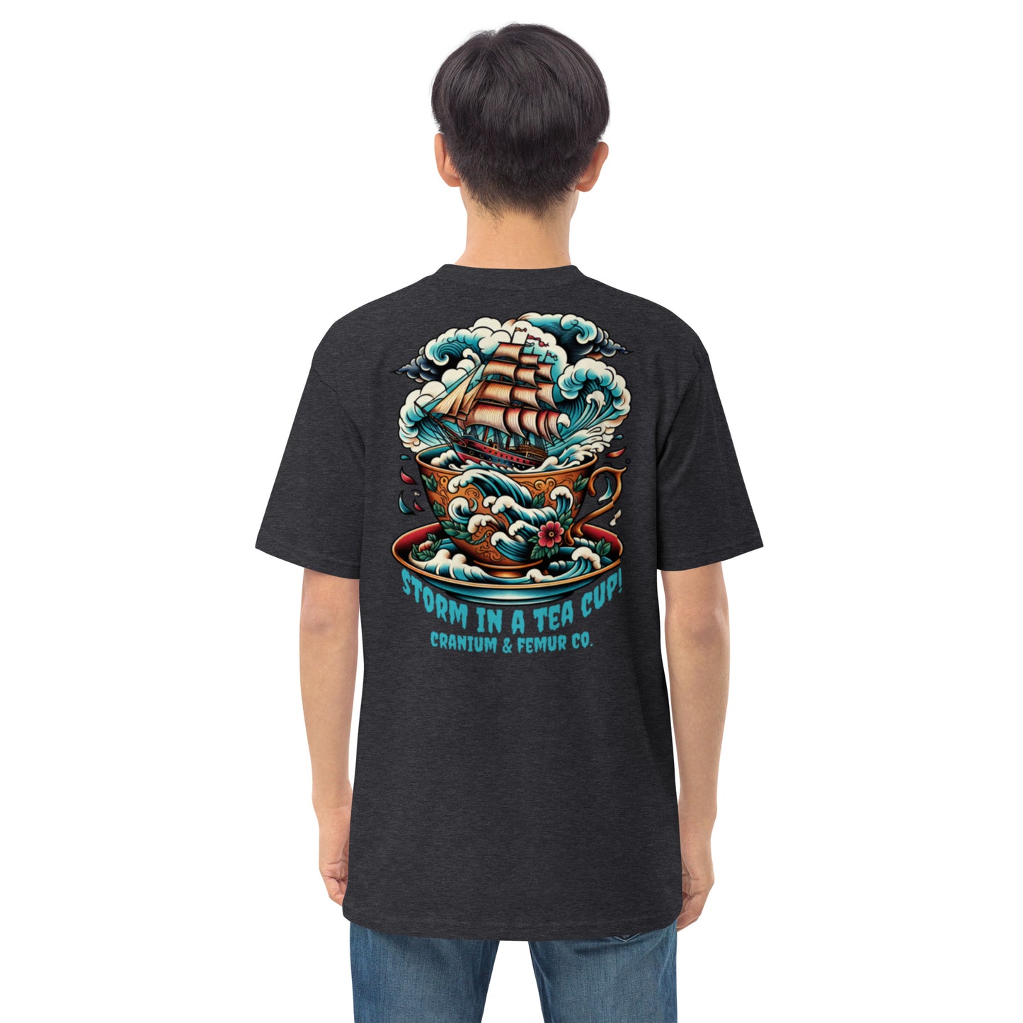 A Storm in a Tea Cup Cranium & Femur Co. T-Shirt