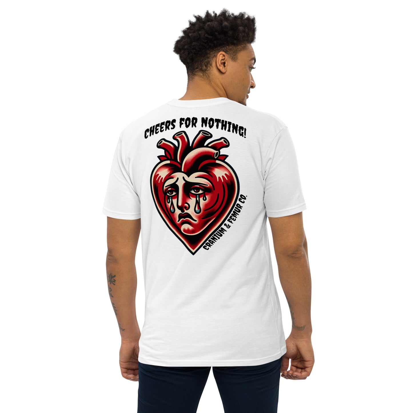 Cheers for Nothing Cranium & Femur Co. T-Shirt
