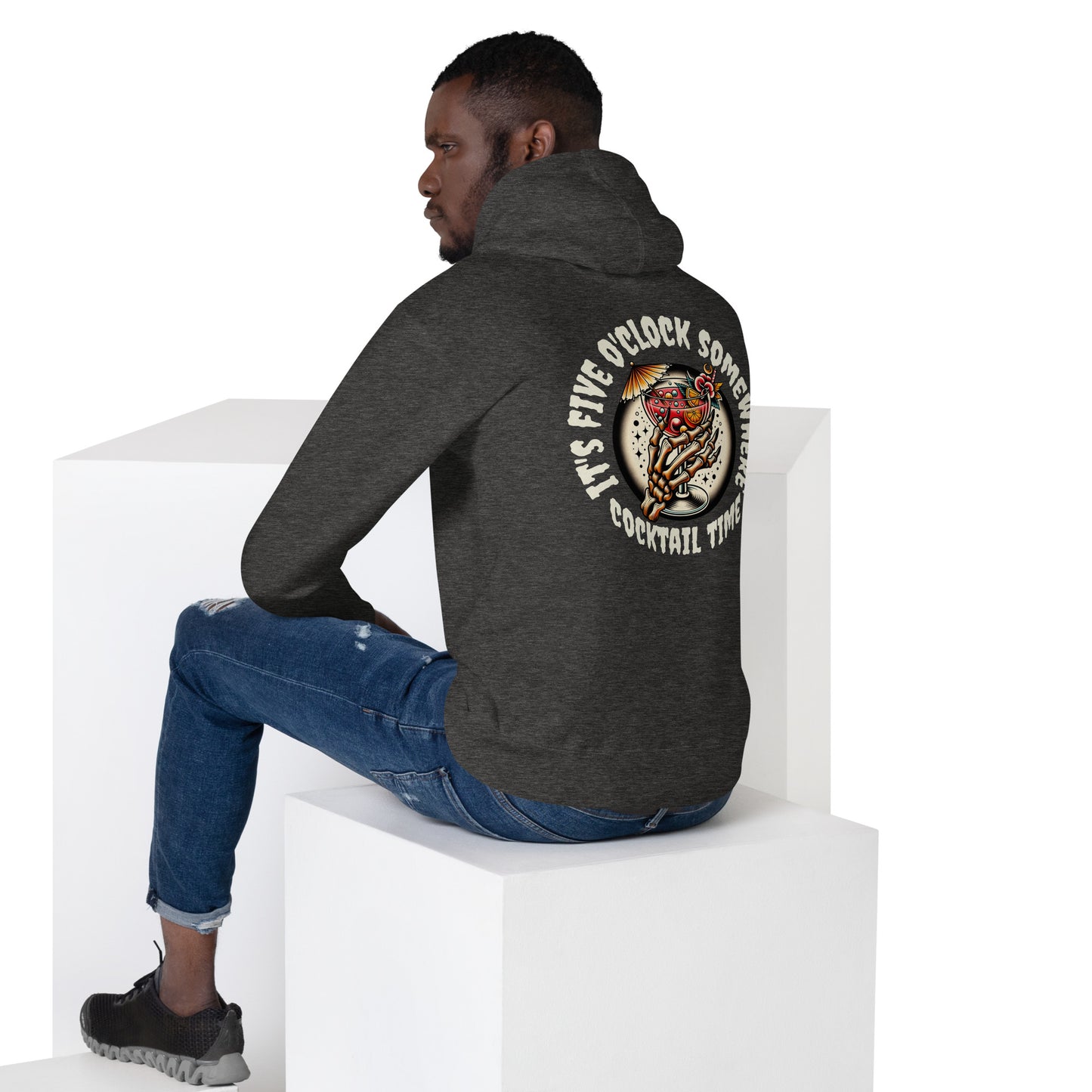 Cocktail Time Hoodie Cranium & Femur Co.