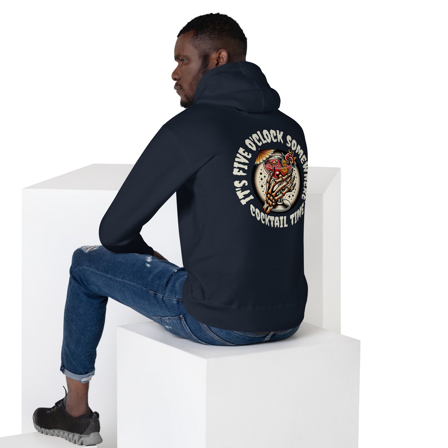 Cocktail Time Hoodie Cranium & Femur Co.
