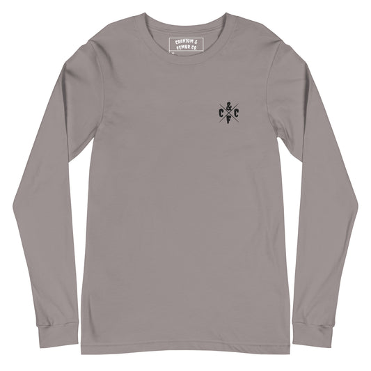 Long Sleeve T-Shirt Cranium & Femur Co. Embroidered Logo