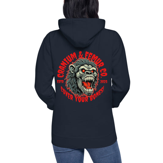 Screaming Gorilla Hoodie Cranium & Femur Co.